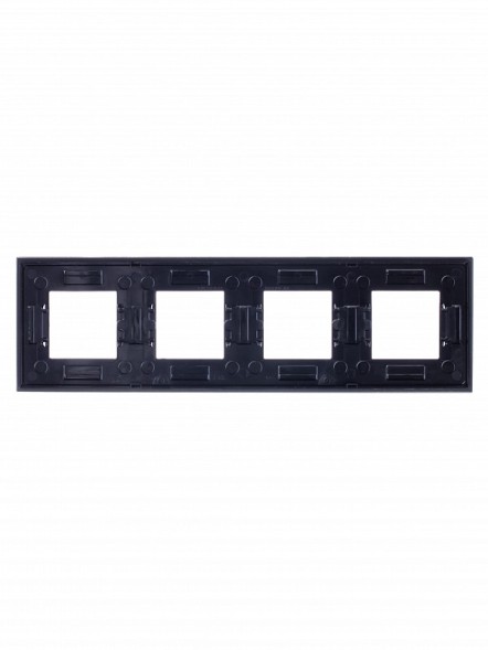 Рамка ABB Zenit Антрацит 4 поста 2CLA227400N1801 N2274 AN