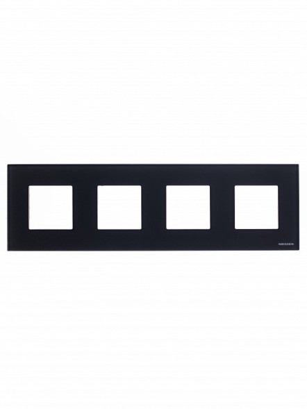 Рамка ABB Zenit Антрацит 4 поста 2CLA227400N1801 N2274 AN