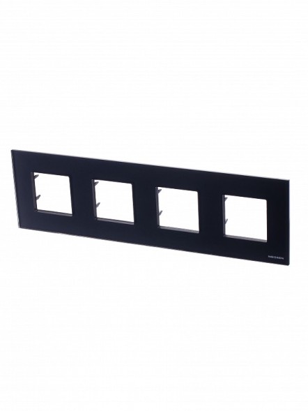 Рамка ABB Zenit Антрацит 4 поста 2CLA227400N1801 N2274 AN