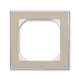 Рамка ABB Levit Кофе макиато / Белый 1 пост 55х55 для механизмов BJE 2CHH015510A4018 3901H-A05510 18