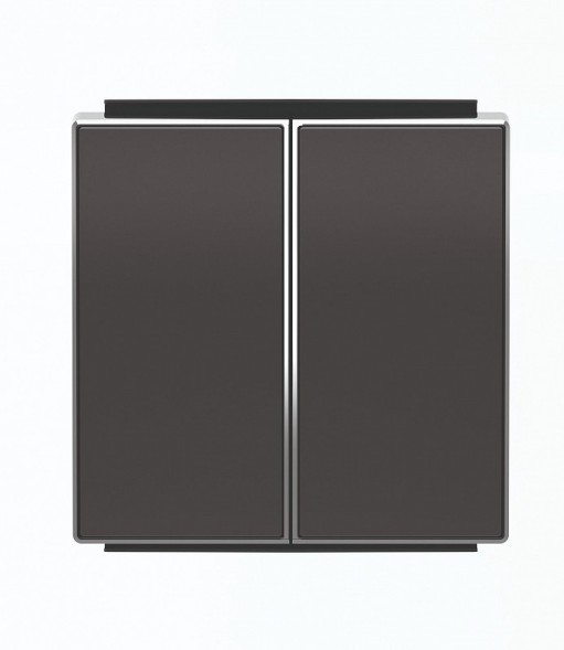 Клавиша ABB Sky чёрный бархат для 2-клавишных выключатель+переключатель артикул 8142 2CLA854200A1501 8542 NS