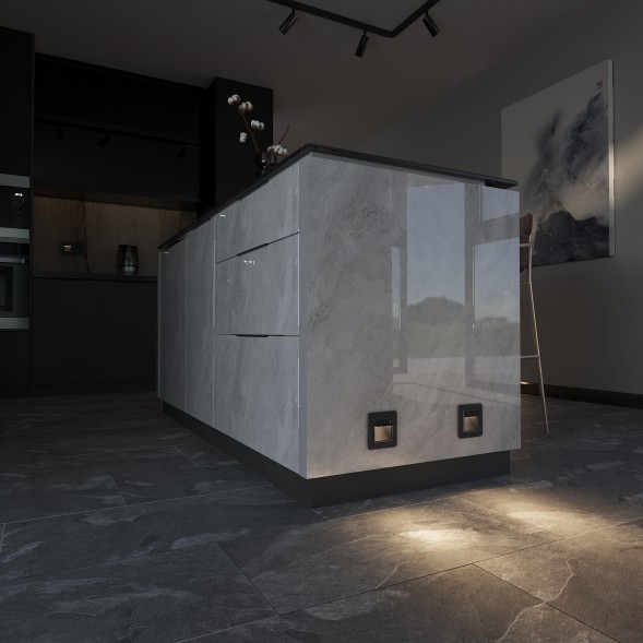 Встраиваемая LED подсветка с датчиком движения и изменяемой цветовой температурой (черный матовый) Werkel W1154608