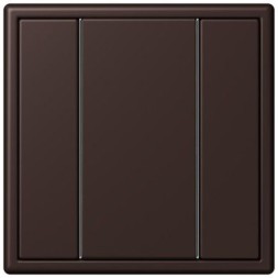 Кнопочный модуль КNX Jung Les Couleurs® Le Corbusier terre d‘ombre brulee 59 F 50 с одной парой кнопок LC501TSA4320J
