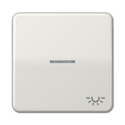 Клавиша Jung CD серия Светло-серый 1-я с/п с символом &quot;ОСВЕЩЕНИЕ&quot;