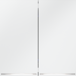 Выключатель встраиваемый VOLTUM S70 двухклавишный с подсветкой 10А, (белый матовый)