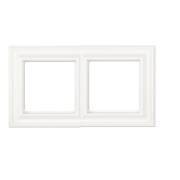 Рамка Jung ECO Profi Deco белый матовый 2 поста EPD482WWM