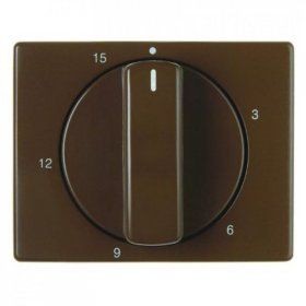 Центральная панель Berker R.1 Berker Arsys коричневый с блеском с регулировкой для механических таймеров 16340001