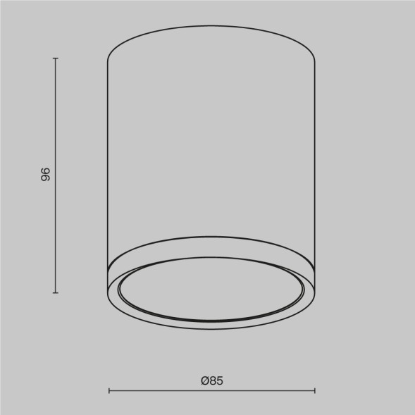 Потолочный светильник Technical C086CM-GX53-MRD-W