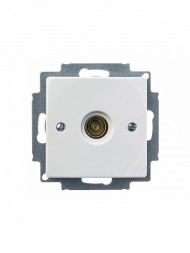 ТВ-розетка ABB Basic 55 альпийский белый 1очная (единственная) 2CKA001724A4276 1743-01-94-507