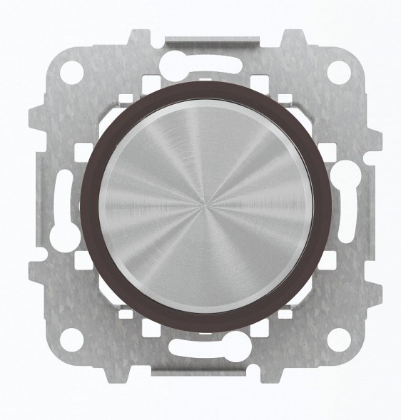 Заглушка с суппортом ABB SKY Moon стекло кольцо чёрное 2CLA860000A1501 8600 CN