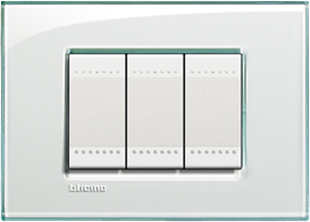 Рамка Bticino LivingLight Квадрат Морская вода двухмодульная LNA4802KA