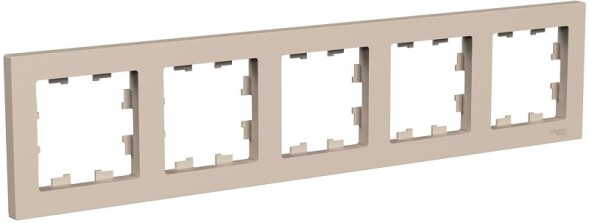 ATN001205 Рамка AtlasDesign Песочный 5-постовая Schneider Electric
