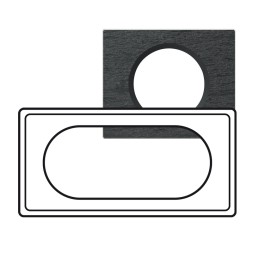 Рамка Legrand Celiane Камень Ардезия 4/5-модульная 069375