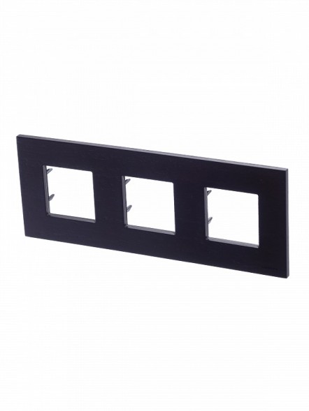 Рамка ABB Zenit Натуральное венге 3 поста 2CLA227300N2101 N2273 WG