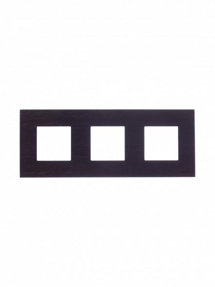 Рамка ABB Zenit Натуральное венге 3 поста 2CLA227300N2101 N2273 WG