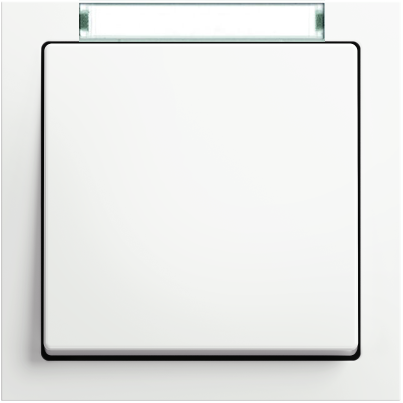 Рамка ABB с полем для надписи и шильдиком Future Альпийский белый 1 пост 1754-0-4527