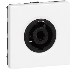 Розетка Legrand Mosaic аудио 4 контакта 2 модуля 078760