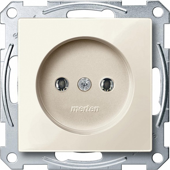 Механизм розетки Merten M-серия бежевый без заземленного контакта MTN2001-0344