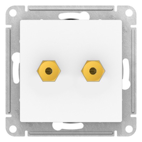 ATN001387 Atlasdesign АУДИОРОЗЕТКА двойная, ЛОТОС Schneider Electric