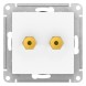 ATN001387 Atlasdesign АУДИОРОЗЕТКА двойная, ЛОТОС Schneider Electric