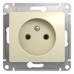 Розетка без заземления, 16А, механизм Schneider Electric Glossa Бежевый GSL000241