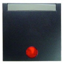 Клавиша Berker S.1 антрацит, матовый в комплекте с 5 линзами и полем для надписи 16281606