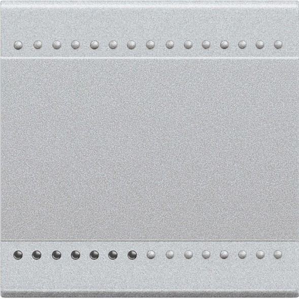 Клавиша Bticino Living Light Алюминий без символа, 2 модуля NT4915M2N