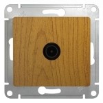 TV Розетка проходная 4DB, механизм Schneider Electric Glossa Дуб GSL000592