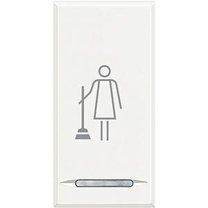 Клавиша Bticino Axolute белый &quot;Уберите комнату&quot; 1 модуль HD4915MR